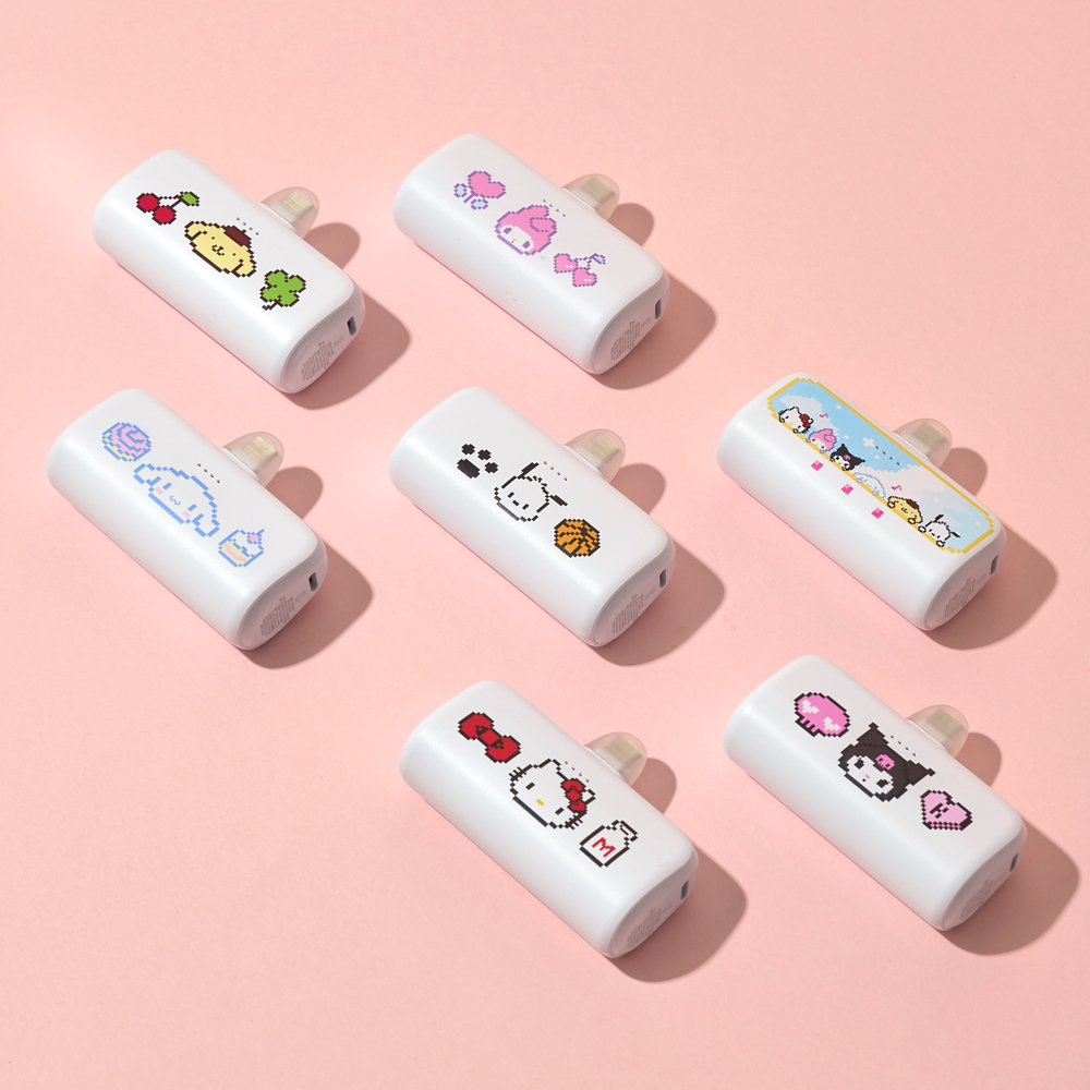 산리오캐릭터즈 PD 20W 고속충전 도킹형 보조배터리 5000mAh C타입